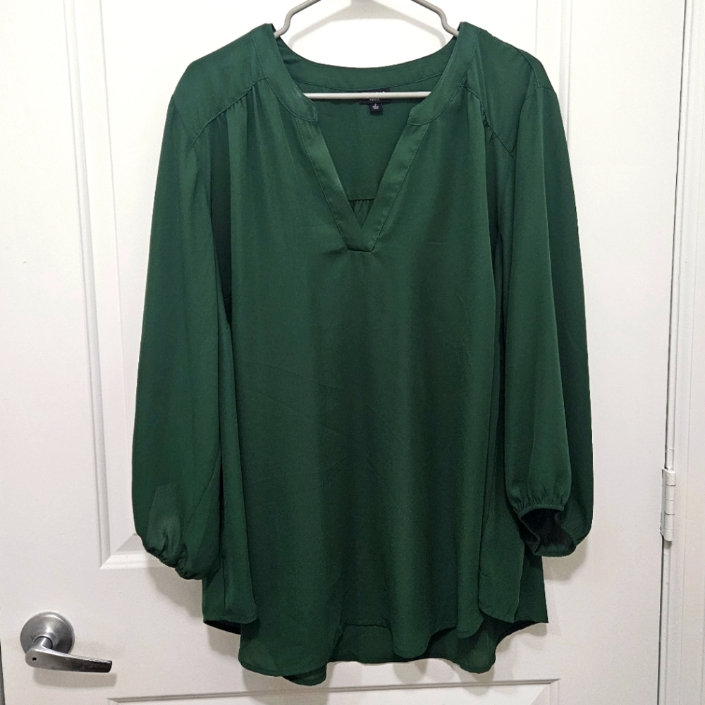 Torrid Harper Blouse Green Size 3 22/24 - Picture 5 of 5